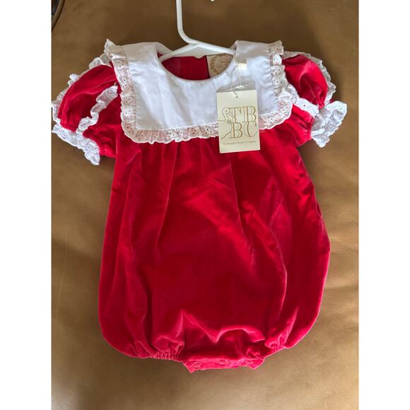 The Beaufort Bonnet Company Other - NWT The Beaufort Bonnet Company Bea Louise Bubble Velveteen Red / 12-18 months